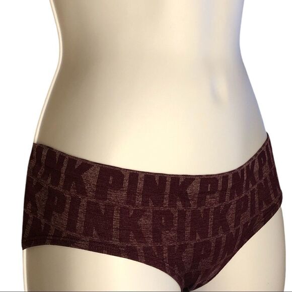 Pink brand maroon hipster panties Nwot - Picture 2 of 5